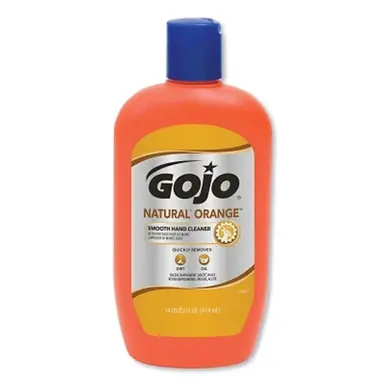 Gojo 0947-12 NATURAL ORANGE Smooth Hand Cleaner, 14 fl oz Squeeze Bottle (12pk)