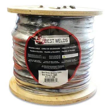 BEST WELDS 911-1-500 - Welding Cable, Black, Size 1 AWG x Length 500 ft (500pk)