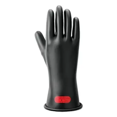 ActivArmr 11-378-3-9 Electrical Insulating Gloves, Class 0, Size 9, Black