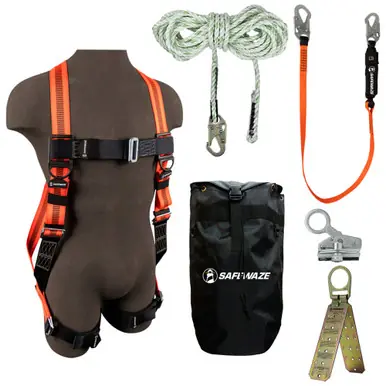 Safewaze 020-3120 - V-Line Bag Roof Kit FS99280-E Harn, FS700-100 VLL, FS1118-DC Grab, FS88560-E