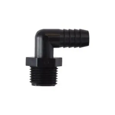 Midland Industries 33334P - 90° Elbow, 1-1/4" Hose Barbed x 1" MIP, Polypropylene