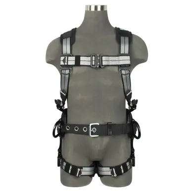 Safewaze 021-1817 - PRO+ Slate Construction Harness Alu 3D, Alu QC Chest/Legs (XS)