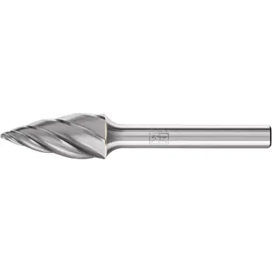PFERD 25655 Carbide Bur - Tree (Pointed End), ALU Cut 1/2" x 1/1" x 1/4" Shank - SG-5