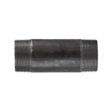Midland Industries 57190 - Welded Pipe Nipple, 2-1/2" MPT x 2-1/2" MPT, 9" L, Steel, Black, SCH 40