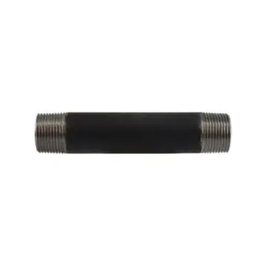 Midland Industries 59107SMLS - Seamless Pipe Nipple, 1" MPT x 1" MPT, 5" L, Steel, Black, SCH 80