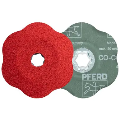 PFERD 40800 - COMBICLICK CONTOUR Fiber Disc, 5" Dia, 60 Grit, Ceramic oxide CO-COOL (25pk)