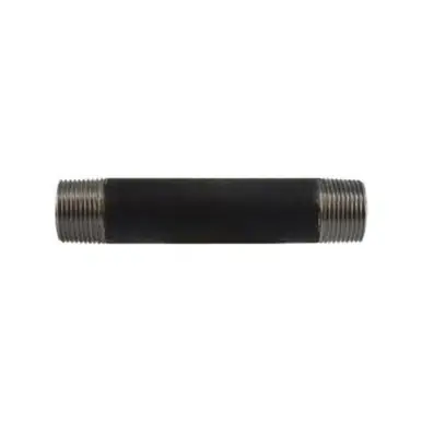 Midland Industries 59103SMLS - Seamless Pipe Nipple, 1" MPT x 1" MPT, 3" L, Steel, Black, SCH 80