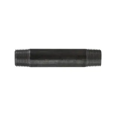 Midland Industries 57066 - Welded Pipe Nipple, 1/2" MPT x 1/2" MPT, 4" L, Steel, Black, SCH 40