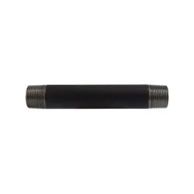Midland Industries 59091SMLS - Seamless Pipe Nipple, 3/4" MPT x 3/4" MPT, 7" L, Steel, Black, SCH 80