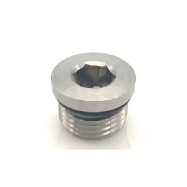 Midland Industries SS6408-HH-06 - Countersunk Hex Head Plug, 3/8" Male SAE ORB, Stainless