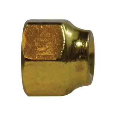 Midland Industries 10055 - Hex forged Reducing Nut, 5/8 x 3/8" Female Flared, Brass