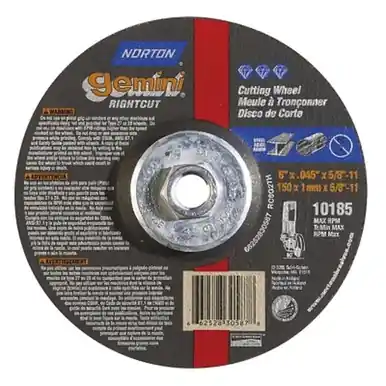 Norton 66252830587 Cut-Off Wheel, 6" x 0.045"