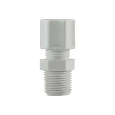 Midland Industries 17180P - Adapter, 1/4" Compression x 1/4" MIP, Polypropylene