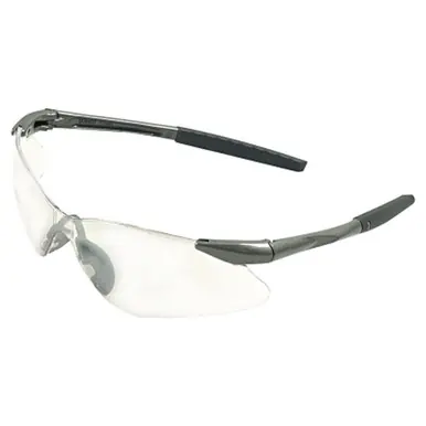 KleenGuard 25704 V30 Nemesis VL Safety Glasses, Smoke Lens, Gunmetal Frame