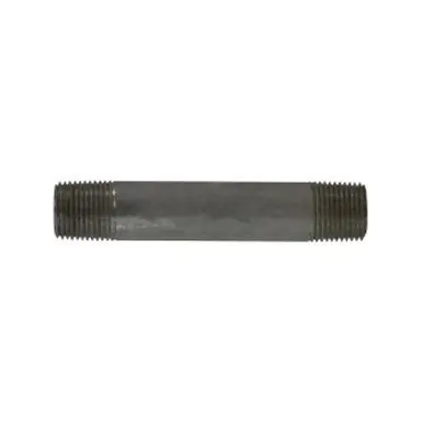 Midland Industries 52048 - Seamless Pipe Nipple, 3/8" MPT x 3/8" MPT, 5" L, Stainless Steel, SCH 80