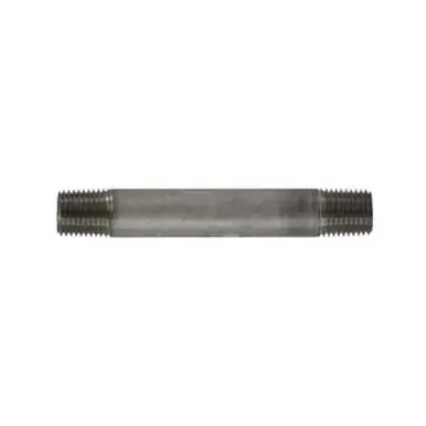 Midland Industries 49030 - Welded Pipe Nipple, 1/4" MPT x 1/4" MPT, 6" L, Stainless Steel, SCH 40