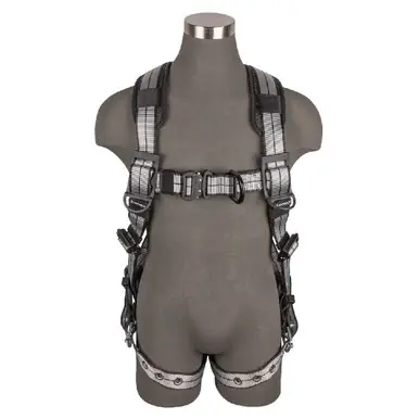 Safewaze 020-1217 - PRO+ Slate Full Body Harness Alu 1D, Alu QC Chest, Alu FD, TB Legs (2X)