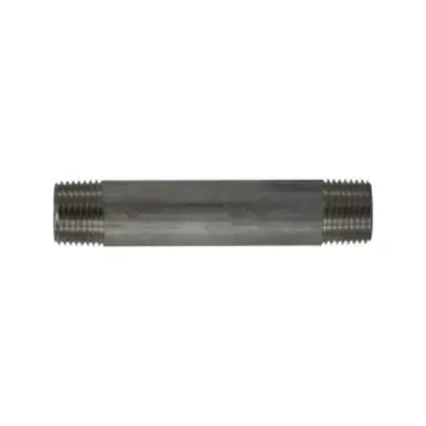 Midland Industries 49075 - Welded Pipe Nipple, 1/2" MPT x 1/2" MPT, 11" L, Stainless Steel, SCH 40