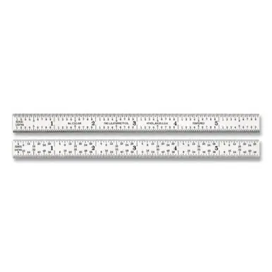 Starrett 51374 Steel Rule, 6", 16R Graduation, Full-Flexible (6pk)