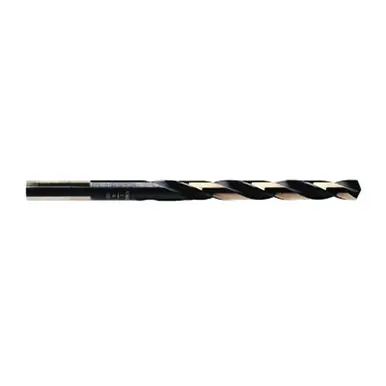 Irwin 3019017B Black and Gold HSS Fractional Drill Bit, 17/64", Split Point (6pk)