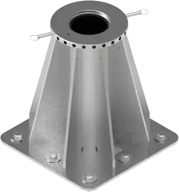 Xtirpa by Safewaze IN-5040 - Floor adapter Stainless Steel for XLT system
