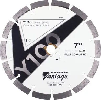 Diamond Vantage 7" x .095" x U/A General Purpose, Value Grade, Segmented Blade