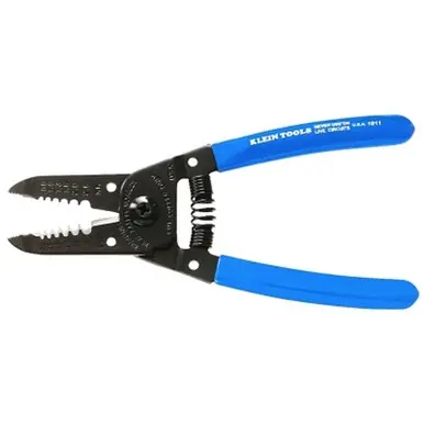 Klein Tools 1011 Wire Stripper-Cutter, 6-1/8", 10-22 AWG, Blue Handle
