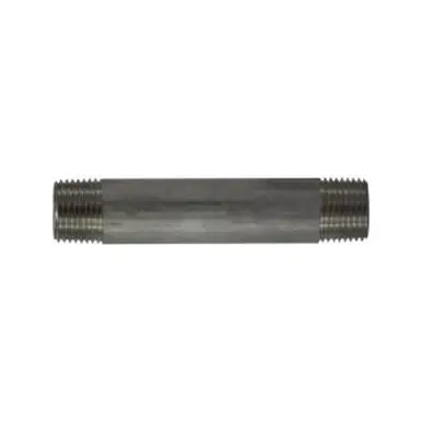 Midland Industries 49074 - Welded Pipe Nipple, 1/2" MPT x 1/2" MPT, 10" L, Stainless Steel, SCH 40