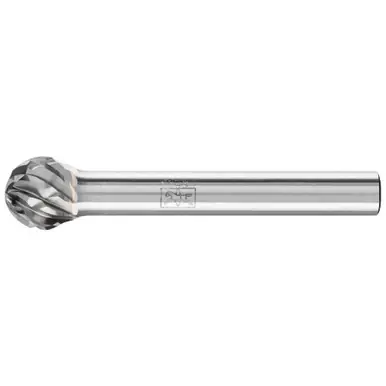 PFERD 24568 Carbide Bur - Ball, STEEL Cut 3/8" x 5/16" x 1/4" Shank - SD-3