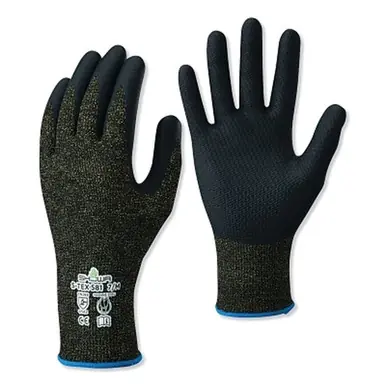 SHOWA S-TEX581S-06 Cut Resistant Nitrile Glove, Black, ANSI Cut Level A5, Small