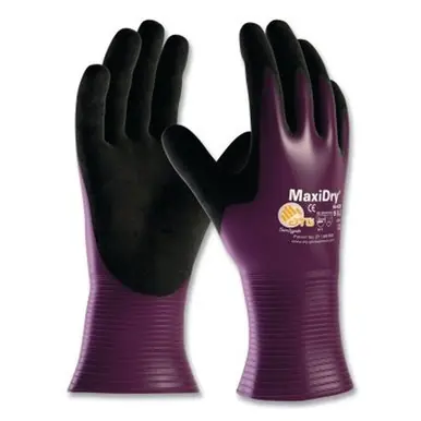 PIP 56-426/S MaxiDry Ultra Lightweight Nitrile Glove, Black/Purple, Small