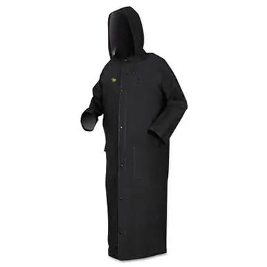 MCR Safety FR267CL Classic Plus Rainwear, Large, PVC/Polyester, Black