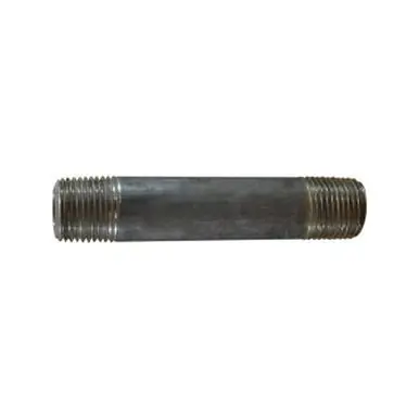 Midland Industries 51062 - Seamless Pipe Nipple, 1/2" MPT x 1/2" MPT, 2" L, Stainless Steel, SCH 80