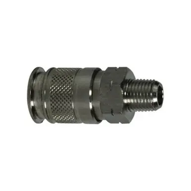 Midland Industries 28579SS - Quick Disconnect Adapter, 1/4" 1/4" MIP, Stainless Steel