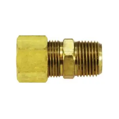 Midland Industries 00096-1008 - Coupling, 5/8" Compression x 1/2" NPT(F)F, Brass