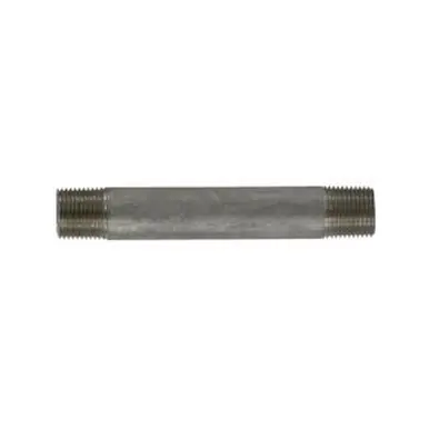 Midland Industries 49044 - Welded Pipe Nipple, 3/8" MPT x 3/8" MPT, 3" L, Stainless Steel, SCH 40