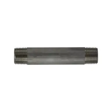 Midland Industries 49060 - Welded Pipe Nipple, 1/2" MPT x 1/2" MPT, 1-1/8" L, Stainless Steel, SCH