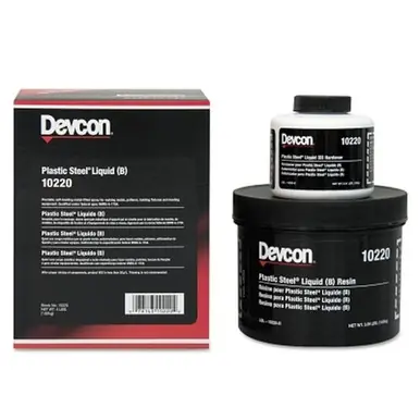 Devcon 10220 Plastic Steel Liquid (B), 4 lb, Dark Grey