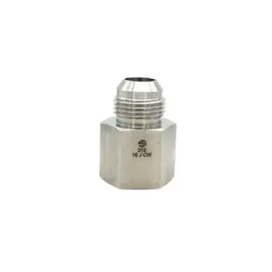 Midland Industries SS2405-16-16 - Pipe Adapter, 1" Male 37° JIC Flared x 1" NPT(F), Stainless