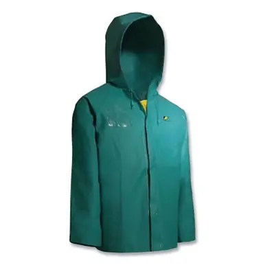 ONGUARD 7103400.2X Chemtex PVC Jacket with Hood, Green, 2XL