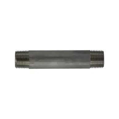 Midland Industries 49062 - Welded Pipe Nipple, 1/2" MPT x 1/2" MPT, 2" L, Stainless Steel, SCH 40