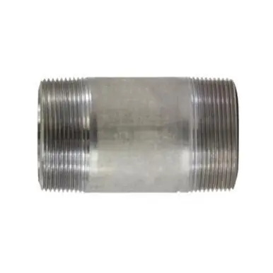 Midland Industries 51184 - Seamless Pipe Nipple, 2-1/2" MPT x 2-1/2" MPT, 4-1/2" L, Stainless Steel,