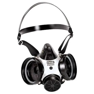 MSA 808074 Comfo Classic Respirator, Medium, Hycar Rubber