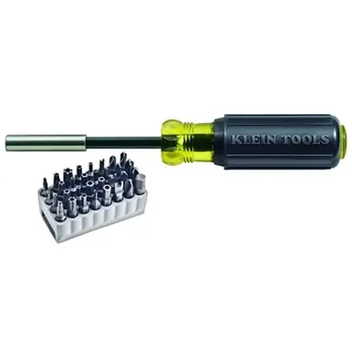 Klein Tools 32510 32-Piece Tamperproof Screwdriver Set, 7-3/8" Length