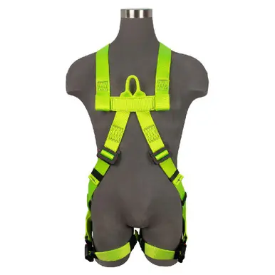 Safewaze SW77125-UTQC-2X - Arc Flash Full Body Harness DE 1D, Soft Sternal Loop, DE MB Torso, DE QC