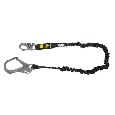 Safewaze 023-2108 - Arc Flash 6‘ Energy Absorbing Lanyard Aramid, Rebar Hook