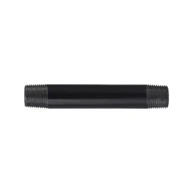 Midland Industries 57235 - Welded Pipe Nipple, 3/8" MPT x 3/8" MPT, 48" L, Steel, Black, SCH 40
