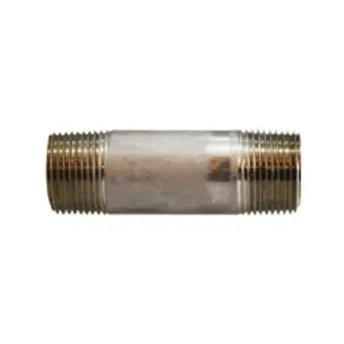 Midland Industries 52081 - Seamless Pipe Nipple, 3/4" MPT x 3/4" MPT, 1-1/2" L, Stainless Steel, SCH