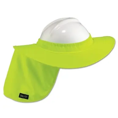 Ergodyne 12640 Chill-Its Hard Hat Brim with Shade, Lime Green