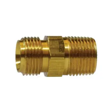 Midland Industries 07654-0608 - Ballseat Weld Union, 3/8" NPSM x 1/2" NPT(M)F, Brass